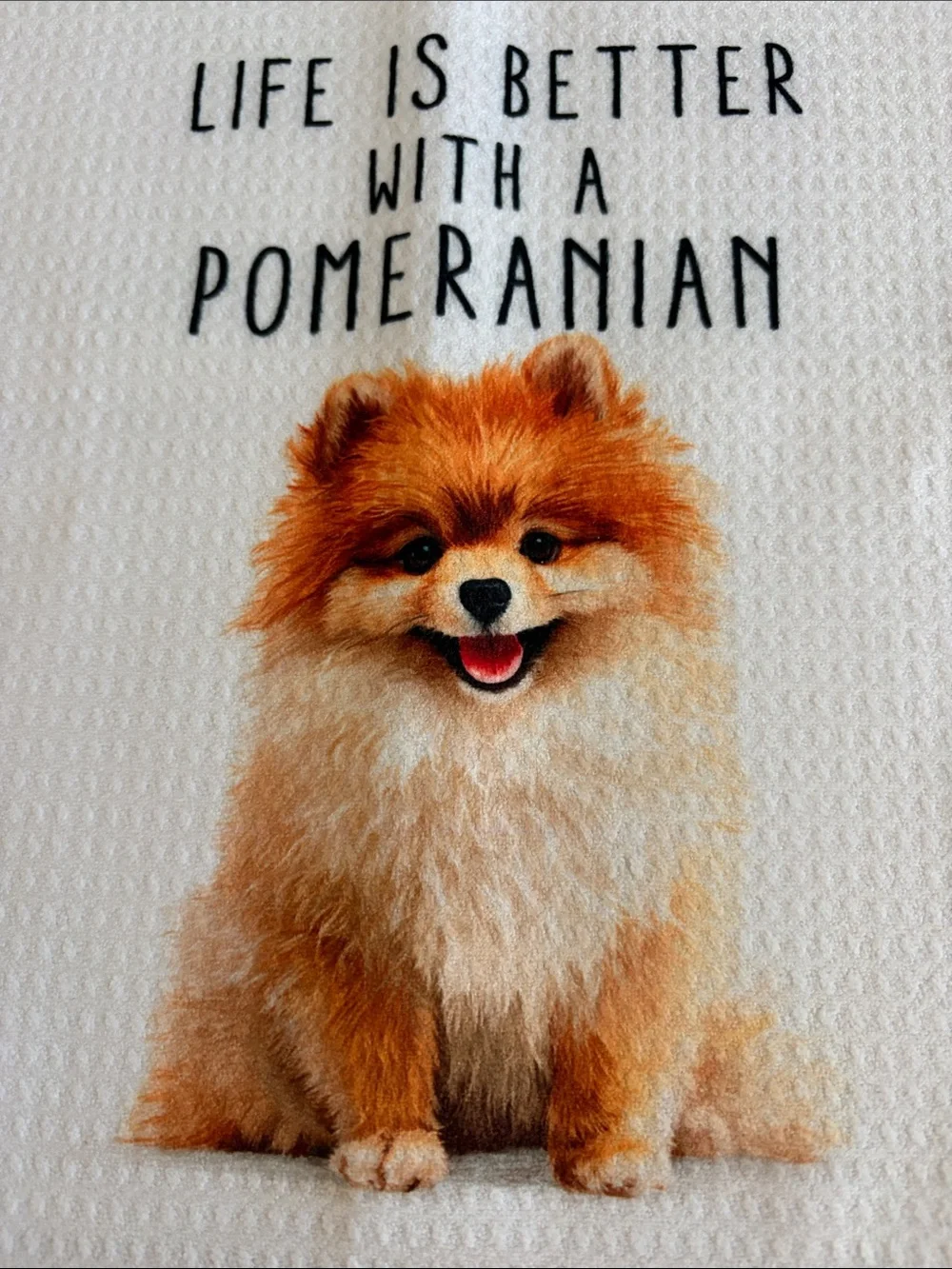 Pomeranian Kitchen Towels Set of 4. NWOT!